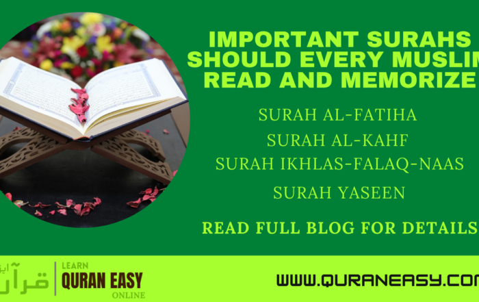Important surah should read and memorize