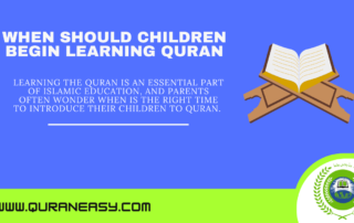 When Should Children Begin Learning Quran