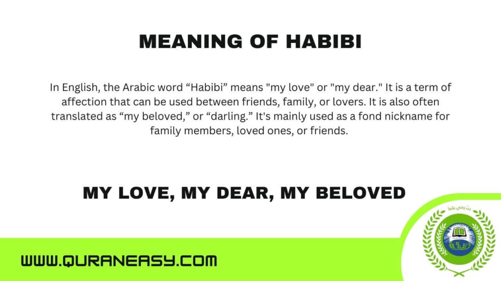 Habibi Meaning In English