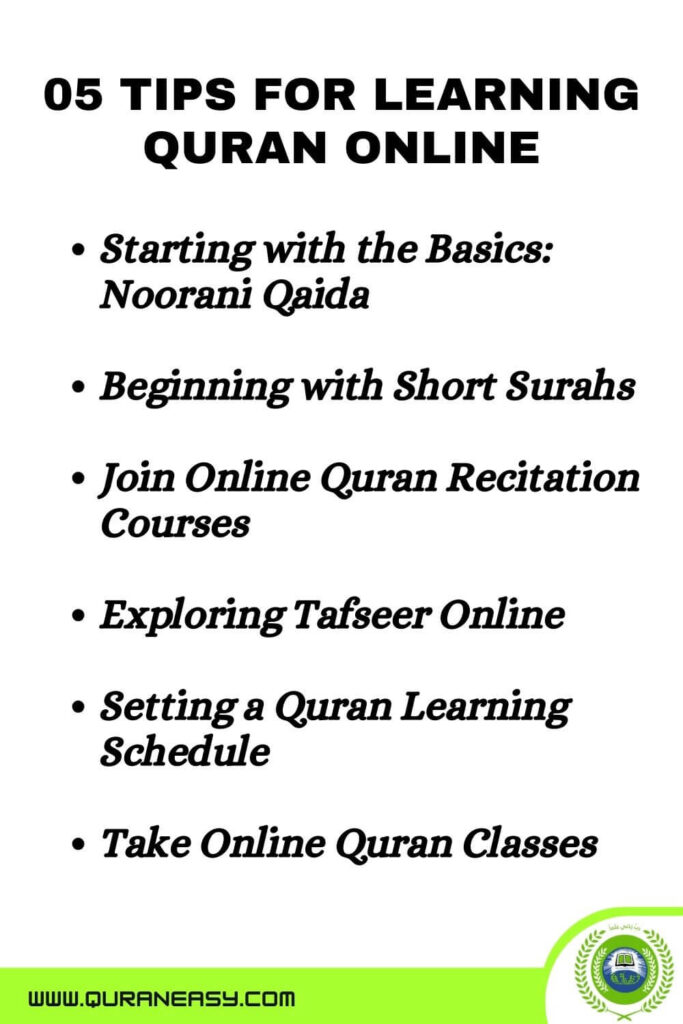 Tips for learning Quran
